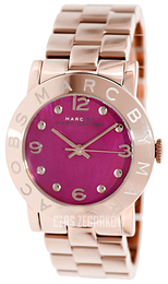 Marc by Marc Jacobs Różowy/Stal w kolorze różowego złota Ø36 mm MBM8625