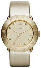 Marc by Marc Jacobs Amy Żółte złoto/Skóra Ø36 mm MBM8627