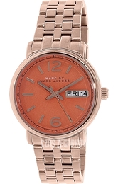 Marc by Marc Jacobs Pomarańczowy/Stal w kolorze różowego złota Ø38 mm MBM8648