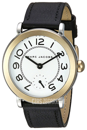 Marc by Marc Jacobs Dress Biały/Skóra Ø36 mm MJ1514