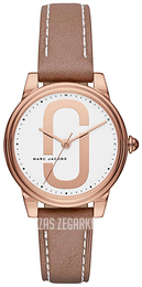 Marc by Marc Jacobs Dress Biały/Skóra Ø36 mm MJ1579