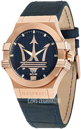Maserati Potenza Niebieski/Skóra Ø42 mm R8851108027