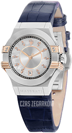 Maserati Potenza Srebrny/Skóra Ø35 mm R8851108502