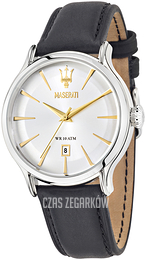Maserati Epoca Srebrny/Skóra Ø42 mm R8851118002