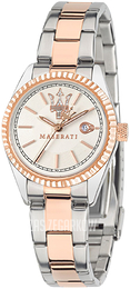 Maserati Competizione Biały/Stal w kolorze różowego złota Ø32 mm R8853100504