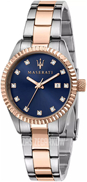 Maserati Competizione Niebieski/Stal w kolorze różowego złota Ø32 mm R8853100507