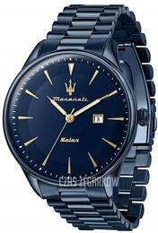 Maserati Blue Solar Niebieski/Stal Ø45 mm R8853149002