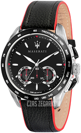 Maserati Traguardo Czarny/Skóra Ø45 mm R8871612028