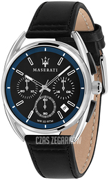 Maserati Trimarano Czarny/Skóra Ø41 mm R8871632001