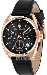 Maserati Trimarano Czarny/Skóra Ø41 mm R8871632002