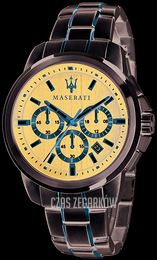 Maserati Successo Niebieski/Stal w kolorze różowego złota Ø44 mm R8873621008