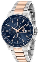 Maserati Sfida Niebieski/Stal Ø44 mm R8873640012