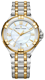 Maurice Lacroix Aikon Lady Quartz Biały/Stal w odcieniu złota Ø35 mm AI1006-PVY13-160-1
