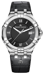 Maurice Lacroix Aikon Quartz Czarny/Skóra Ø42 mm AI1008-SS001-330-1