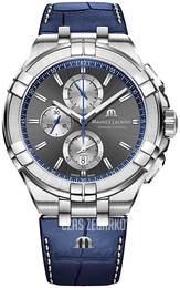 Maurice Lacroix Aikon Szary/Skóra Ø44 mm AI1018-SS001-333-1