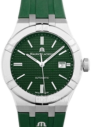 Maurice Lacroix Aikon Zielony/Guma Ø42 mm AI6008-SS000-630-5