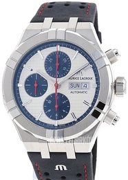 Maurice Lacroix Aikon Srebrny/Skóra Ø44 mm AI6038-ss001-133-1