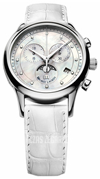 Maurice Lacroix Les Classiques Ladies Biały/Skóra Ø38 mm LC1087-SS001-160-1