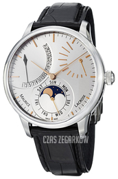 Maurice Lacroix Masterpiece Srebrny/Skóra Ø43 mm MP6528-SS001-130-1
