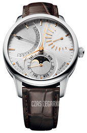 Maurice Lacroix Masterpiece Srebrny/Skóra Ø43 mm MP6528-SS001-130-2
