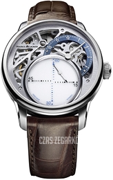 Maurice Lacroix Masterpiece Srebrny/Skóra Ø43 mm MP6558-SS001-094-2