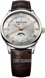 Maurice Lacroix Masterpiece Srebrny/Skóra Ø40 mm MP6607-SS001-111