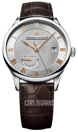 Maurice Lacroix Masterpiece Srebrny/Skóra Ø40 mm MP6807-SS001-111-2