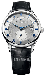 Maurice Lacroix Masterpiece Srebrny/Skóra Ø40 mm MP6907-SS001-110-1