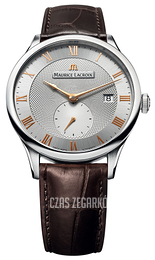 Maurice Lacroix Masterpiece Srebrny/Skóra Ø40 mm MP6907-SS001-111-2