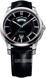 Maurice Lacroix Pontos Czarny/Skóra Ø40 mm PT6158-SS001-331