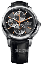 Maurice Lacroix Pontos Czarny/Skóra Ø43 mm PT6188-SS001-332-1