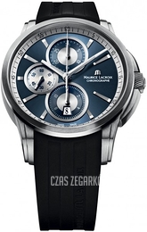Maurice Lacroix Pontos Niebieski/Guma Ø43 mm PT6188-SS001-430-002
