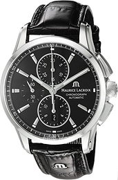 Maurice Lacroix Pontos Chronographe Czarny/Skóra Ø43 mm PT6388-SS001-330-1