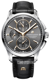 Maurice Lacroix Pontos Chronographe Szary/Skóra Ø43 mm PT6388-SS001-331-1