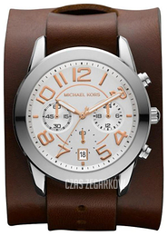 Michael Kors Srebrny/Skóra Ø41.5 mm MK2252