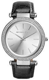 Michael Kors Srebrny/Skóra Ø39 mm MK2350
