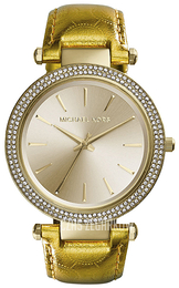 Michael Kors Żółte złoto/Skóra Ø39 mm MK2351