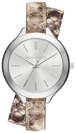 Michael Kors Runway Srebrny/Skóra Ø42 mm MK2467