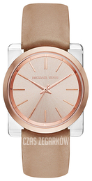 Michael Kors Kempton Różowe złoto/Skóra Ø35 mm MK2486