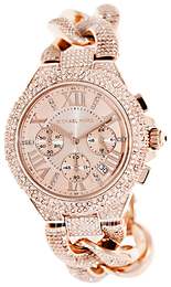 Michael Kors Camille Różowe złoto/Stal w kolorze różowego złota Ø42 mm MK3196