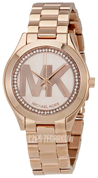 Michael Kors Runway Różowe złoto/Stal w kolorze różowego złota Ø32 mm MK3549