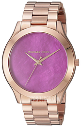 Michael Kors Runway Purpurowy/Stal w kolorze różowego złota Ø40 mm MK3550