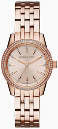 Michael Kors Ritz Różowe złoto/Stal w kolorze różowego złota Ø33 mm MK3744