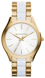 Michael Kors Runway Biały/Żywica z tworzywa sztucznego Ø42 mm MK4295