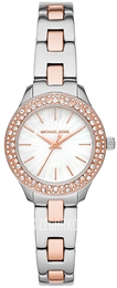 Michael Kors Liliane Biały/Stal w kolorze różowego złota Ø28 mm MK4559