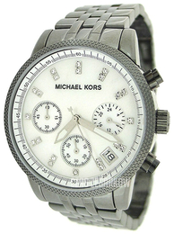 Michael Kors Biały/Stal Ø36 mm MK5027