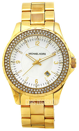 Michael Kors Biały/Stal w odcieniu złota Ø43 mm MK5258