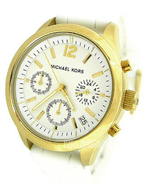 Michael Kors Jet Set Biały/Guma Ø40 mm MK5406