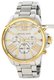 Michael Kors Biały/Stal Ø46 mm MK5710