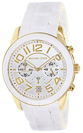 Michael Kors Biały/Stal Ø42 mm MK5889